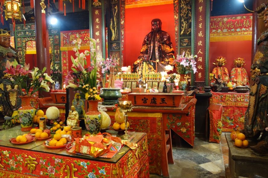 At the Pai Tak temple in Hong Kong