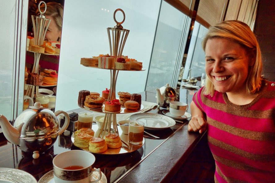 Tea at the Ritz on the 103rd floor
