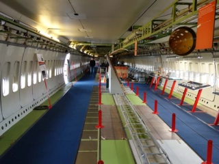 Interior of the Boeing 747
