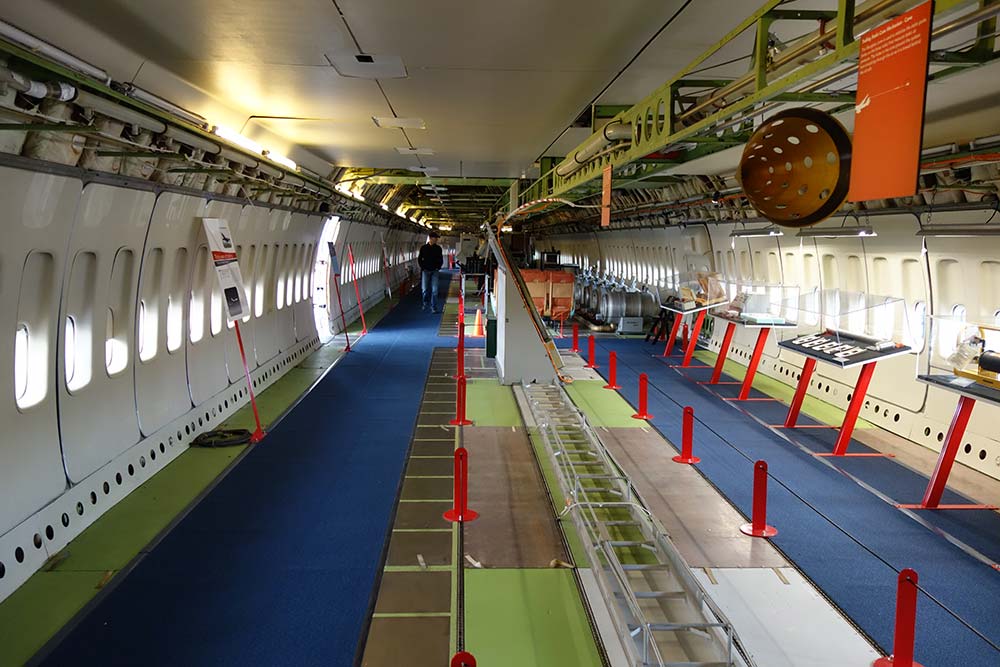 Interior of the Boeing 747