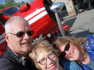 On the ground in Talkeetna.