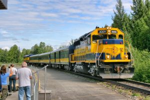 Ride the “Hurricane Turn Train” on the mighty Alaska Railroad