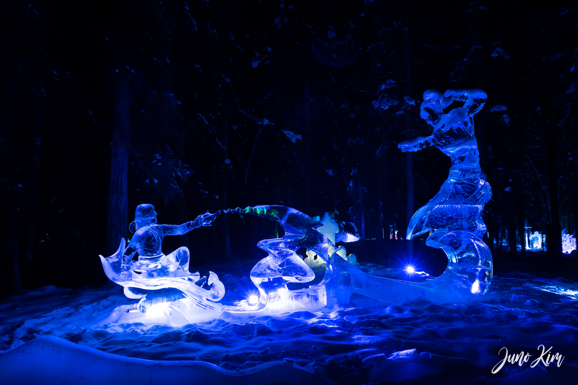 Fairbanks Ice Carvers make their mark at Ice Alaska Alaska Travelgram