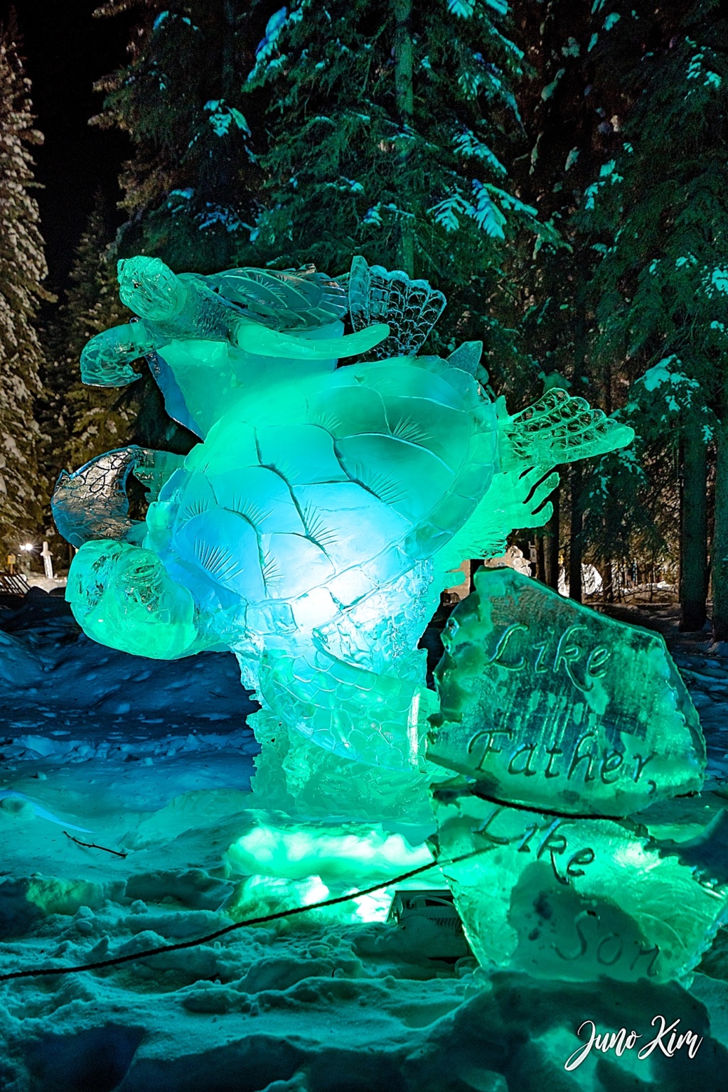 Fairbanks Ice Carvers make their mark at Ice Alaska Alaska Travelgram